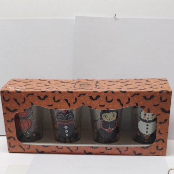 Johanna Parker Halloween Glass Tumbler Set - 4 Assorted Designs - Picture 2 of 2